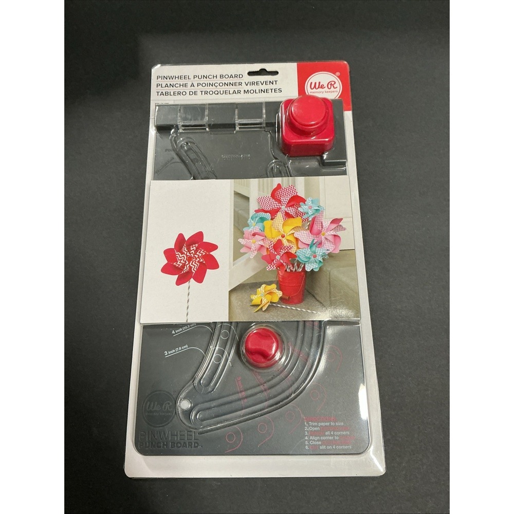 Pinwheel Punch Board For Crafting & DIY Projects By We R‎ Memory Keepers New!